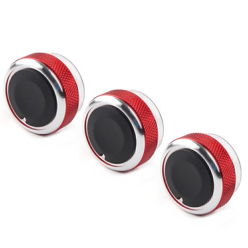 3x Air Conditioner Switch Knob Button Fit Ford Focus MK2 MK3 Mondeo C/S-max Red - Picture 6 of 12