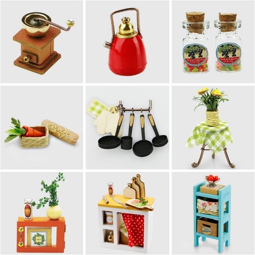 Rolife LED 1:24 3D Holz Miniatur Puppenhaus Möbel Bausatz Weihnachtsgeschenk - Bild 7 von 11