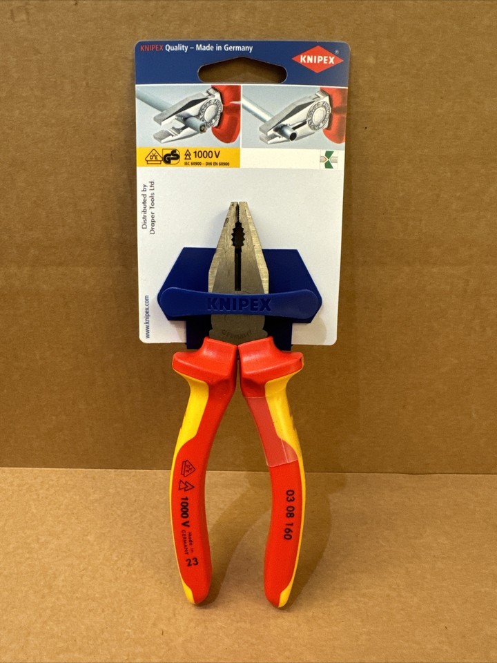 Knipex 81262 - 70 06 160 SBE 160mm Fully Insulated Diagonal Side Cutter - Red Box Tools