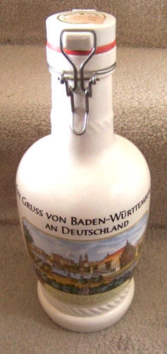 Ein Gruss Von Baden-Wurttemberg ceramic handled bottle wire top Germany c41485