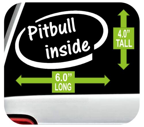 Calcomanía interior Pitbull pegatina ventana Pit Bull C1091 - Imagen 2 de 5