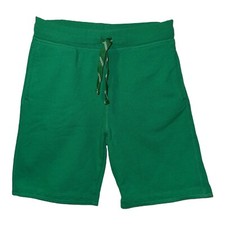 Spotted Zebra Green Terry Drawstring Shorts, Kids Size Large / 10