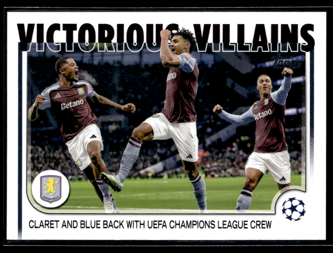 Uefa Champions Aston Villa Hoodie 2024-25 Topps UEFA Club