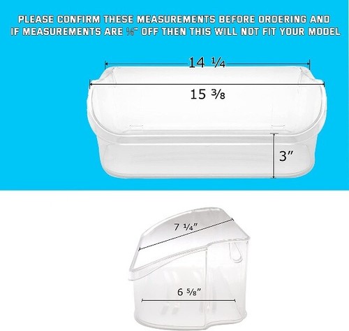 Oberer Türabfalleimer für Frigidaire FFSS2625TS0 FGUS2632LE2 - Bild 2 von 3