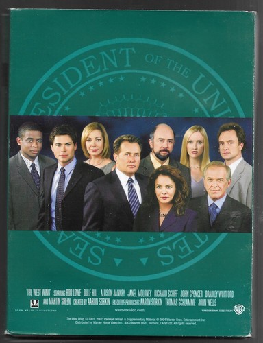 West Wing Complete Third Season 2004 Martin Sheen Rob Lowe 4 Doublesided DVDs - Picture 16 of 16