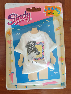 Vintage 1991 HASBRO SINDY outfit blister T-SHIRTS unused NOS see cond
