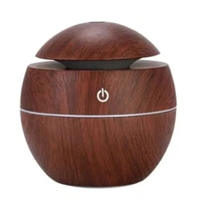 USB Ultrasonic CoolMist Sprayer Essential Oil Fragrance Mini Home Wood Grain Air