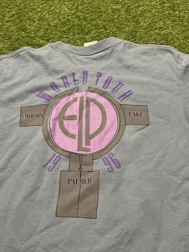 Vintage 90s 1995 Emerson, Lake & Palmer World Tour Graphic T Shirt Men's XL Rare - Picture 10 of 11