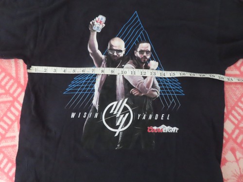 Raro Vintage Y2K Wisin Y Yandel COORS LIGHT Grande Reggaeton Porto Rico Rap - Foto 5 di 8