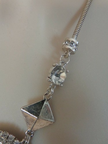 Erickson Beamon Rocks💗Helen of Troy Swarovski Crystal Strands Silver Necklace - Picture 5 of 8