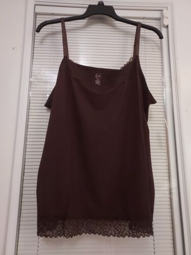 NWT CATO PLUS SIZE 26/28 🤎COFFEE BEAN ☕️ TANK - Picture 4 of 11