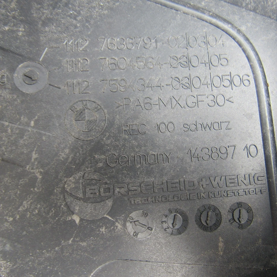 BMW 328i serie 3 2013 2014 2015 2016 cubierta del motor moldura OEM Foto 4 de 4