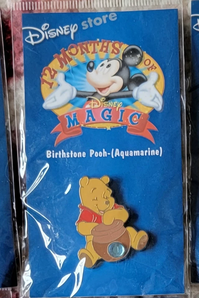 Prendedores Disney - 12 meses de magia - Tienda Disney - Piedra de nacimiento Poohs - Enero - Diciembre Foto 4 de 4