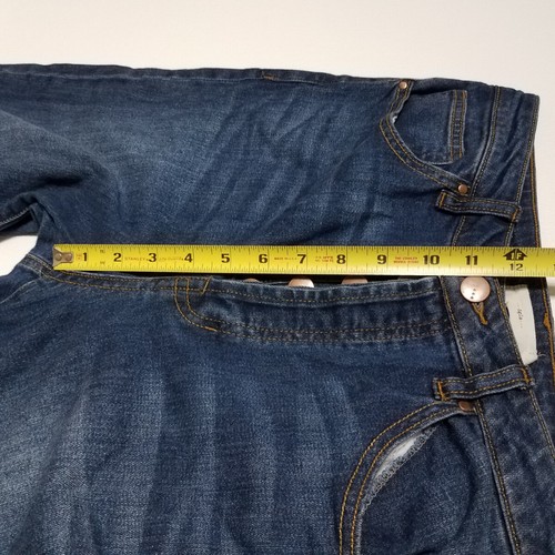 Tgla Jeans Damen Gr. 30 Blau Denim High-Rise Bündchen Straight-Leg Baumwolle Stretch - Bild 6 von 16
