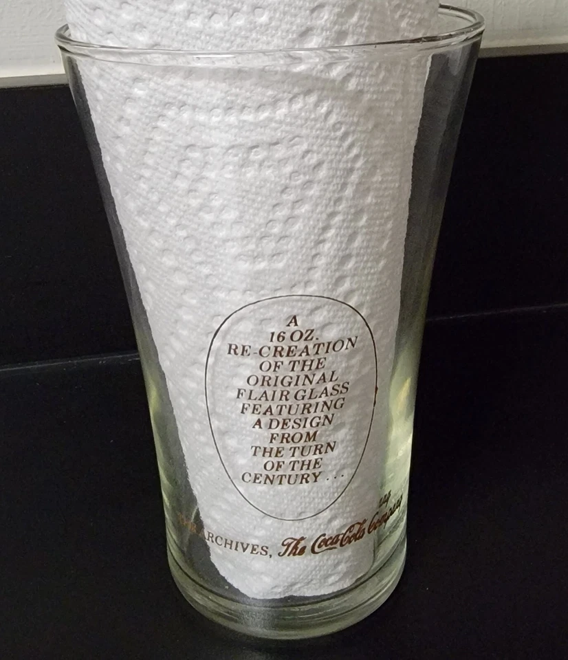 Vidrio estilo Coca Cola diseño retro vintage victoriano dama The Archives 16 OZ Foto 4 de 4