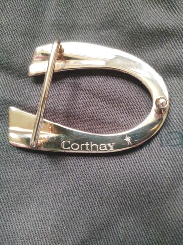 Corthay $495 Rose Gold Plated Buckle For Reversible Belt. Brand New With Box - Picture 2 of 11