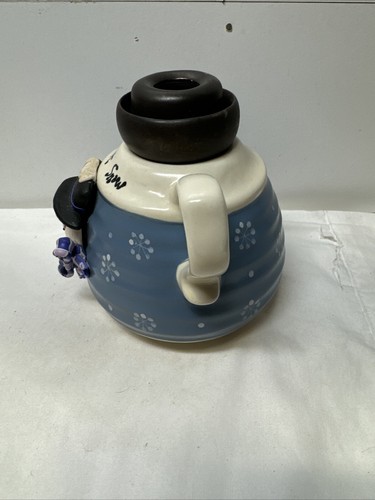 Christmas Lamp Candle Light “Let It Snow” Country Farmhouse Decor Folk Vintage - Picture 4 of 9