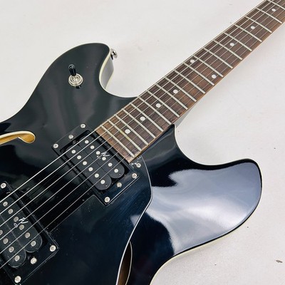 ギター 's Effects BB Black Oscar Schmidt OE-30/BK Delta King Electric Guitar - 335 Style - w