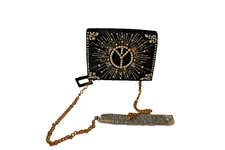Mary Frances Choose Peace Pearl & Beaded Crossbody BAG NWT
