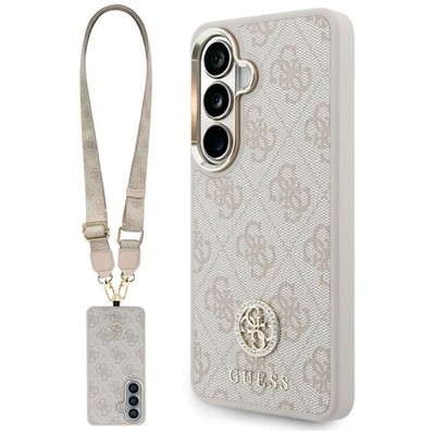 Guess Samsung S26 Hülle Case Cover Crossbody Strap 4G MagSafe Strass Metal