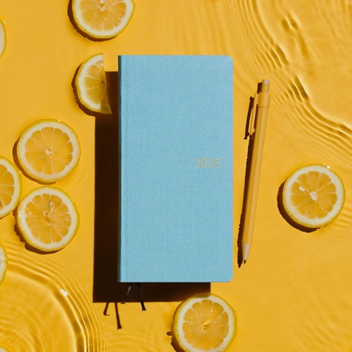 Hobonichi Notebook 2025 Weeks Lemon Water Starting in April Slim - Picture 3 of 7