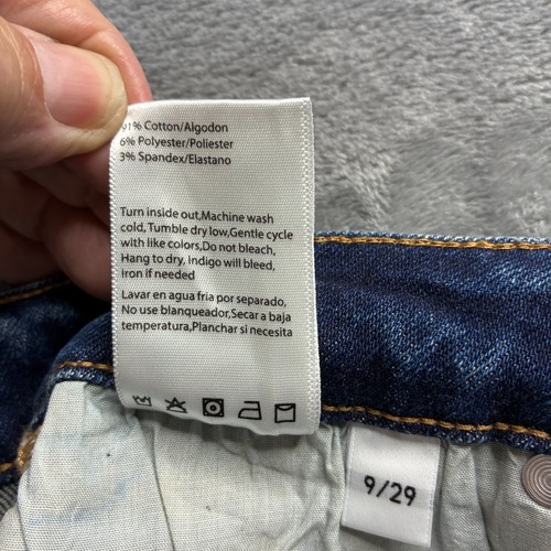 Risen Damen Jeans Denim Wash Blau Größe 9x29 Farbspritzer Mid Rise Straight - Bild 14 von 18