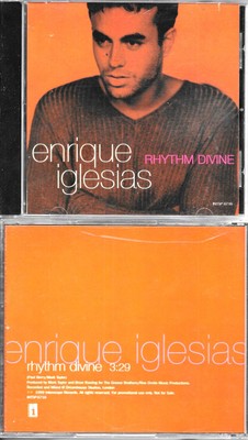 ENRIQUE IGLESIAS  Rhythm Divine  promo CD single with PicCover
