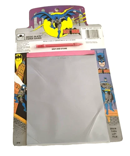 Vintage New Batman Magic Slate Golden 1989 DC Comics Produced USA