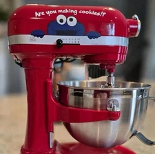Are You Making Cookies Kitchen Aid Mixer Cookie Monster Peeker Vinyl Sticker New