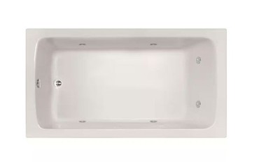 Hydrosystems MEL6636AWP-WHI Melissa 66'' Drop In Acrylic Whirlpool Tub White Bath
