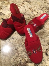 Retro/Vintage Woman s Lot Of 2 Red Size 36 Slippers