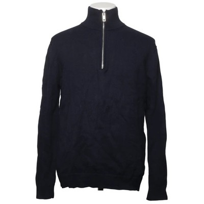 H&M Edition, Strickpullover, Größe: L, Blau, Kaschmir/Baumwolle, Einfarbig #Zo7