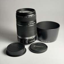 Digital Lens CANON EF-S 55-250mm 1:4-5.6 IS STM Black Vintage Zoom Lens Hood Cap