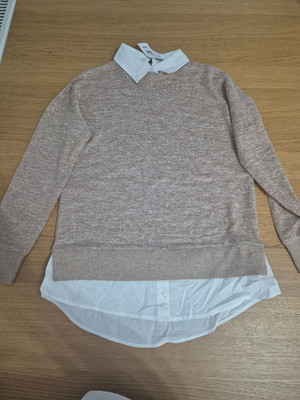 Florence & Fred Size 8 Jumper with Built in Shirt