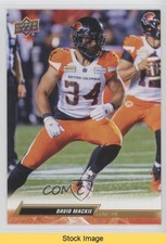 2023 Upper Deck CFL Gold David Mackie #65 READ 16vq