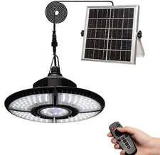 Solar Shed Light-Daytime or Night,4+1 Leaves 136Leds Brighter Solar Light Ind...