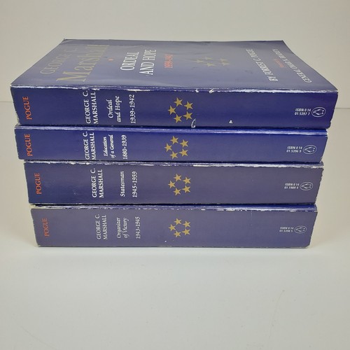 George C. Marshall Forrest Pogue Complete Biography Set PB - Picture 4 of 16