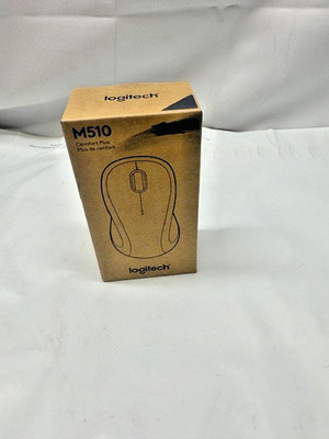 Logitech M510 Black Comfort Plus  Wireless Connectivity Mouse *New-Box Damage
