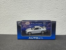 NEW RARE 1/43 SCALE AUTOART NISSAN SKYLINE GT-R R34 1999 METALLIC SILVER #57301 