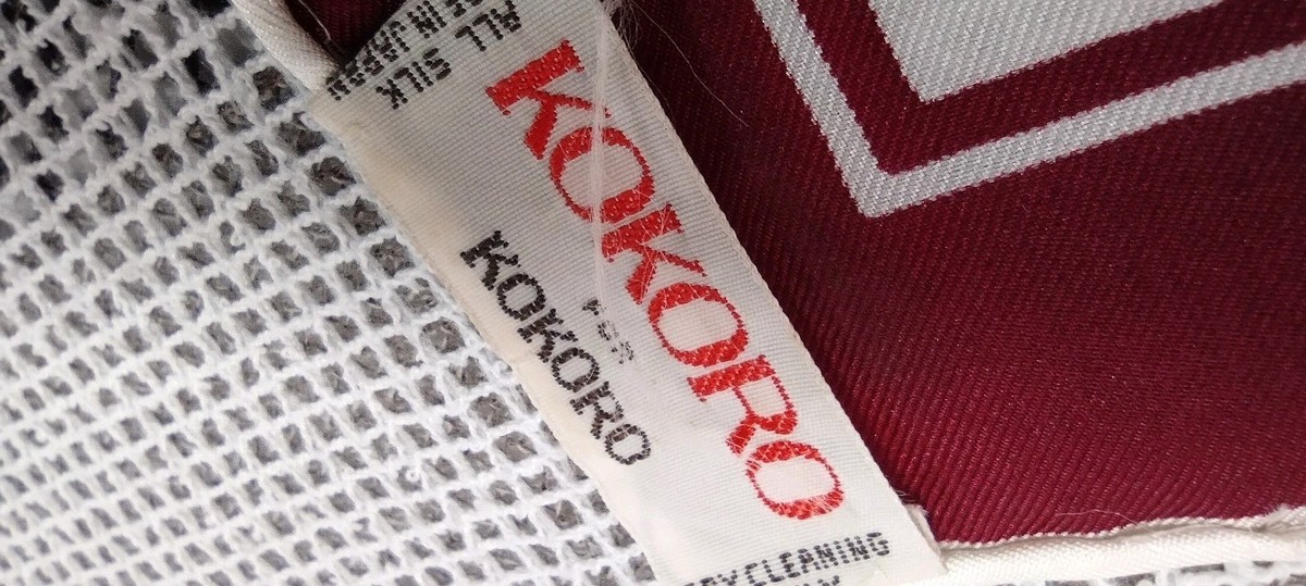60S 70S Vintage Kokoro Silk Scarf Japan Menswear Possibly Mid Century Beaiutiful View 5