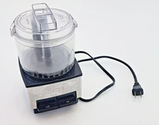 CUISINART Mini Food Prep Processor DLC-1SS  2.6 Cup, Bowl, Lid, Motor Base WORKS