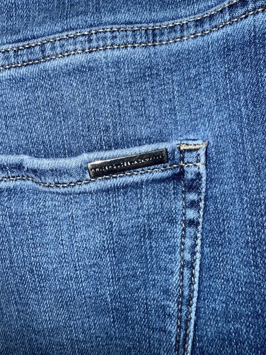 White House Black Market Jeans Damen Gr. 0S 0 Short High Rise Skinny Flare blau - Bild 7 von 9