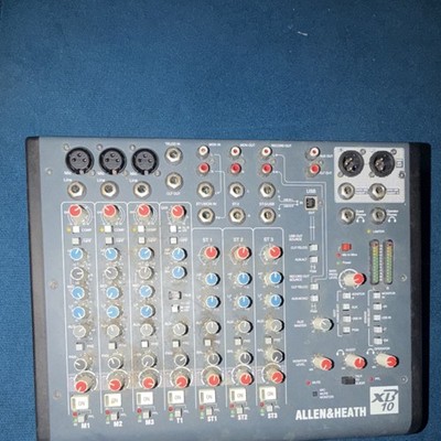 Allen & Heath XB-10 Broadcast Mixer 10 Channels XLR RCA USB Phantom Power