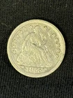 1853 Seated Liberty Half Dime Silver US Coin