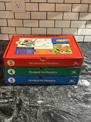 Hooked on Phonics- Learn to Read Levels 3-5 Homeschooling Resources New Sealed