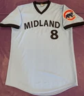 Game Worn Midland Rockhounds(Chicago Cubs MLB) MiLB Authentic On Field Jersey 46