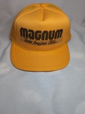 Vintage Snap Back Mesh Trucker Hat Magnum Turbo Engine Oils Dodge Chevy Ford...