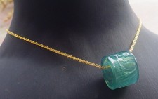 Video Certified Natural A JADE JADEITE PENDANT Circle Bead Landscape 120351 VS