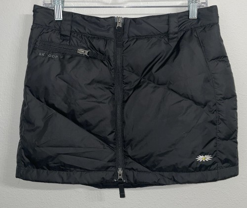 Minigonna Skhoop trapuntata imbottita isolata zip davanti media nera outdoor - Foto 1 di 6