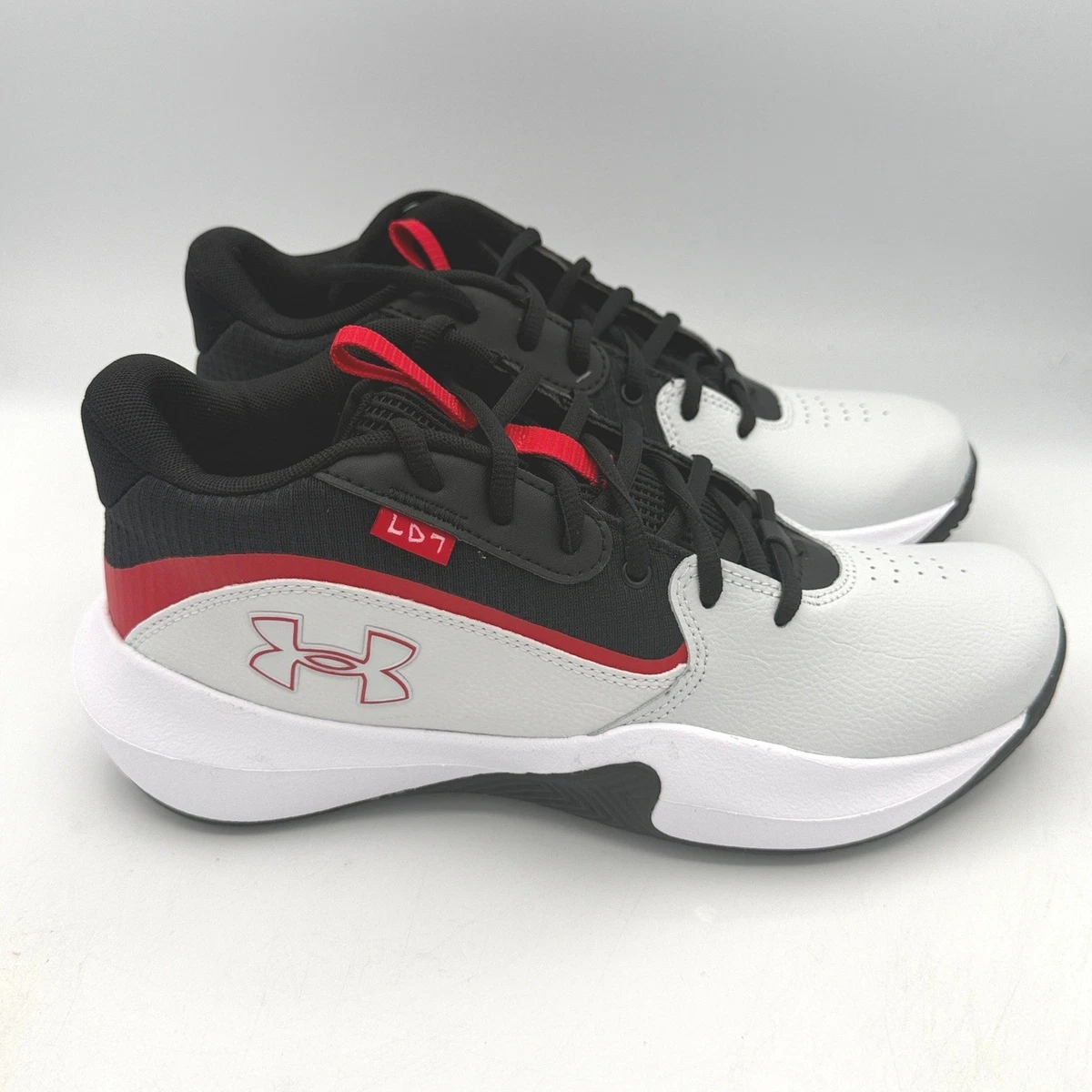Under Armour Lockdown 7 Basketball Shoes Mens Sz 9 Grey Red Sneakers 3028512-100 Under Armour Lockdown 7 Men main image 3